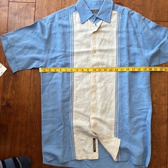 Cubavera Men's Standard Retro Color Block Short Sleeve Viscose Sz M - Picture 8 of 10